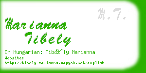 marianna tibely business card